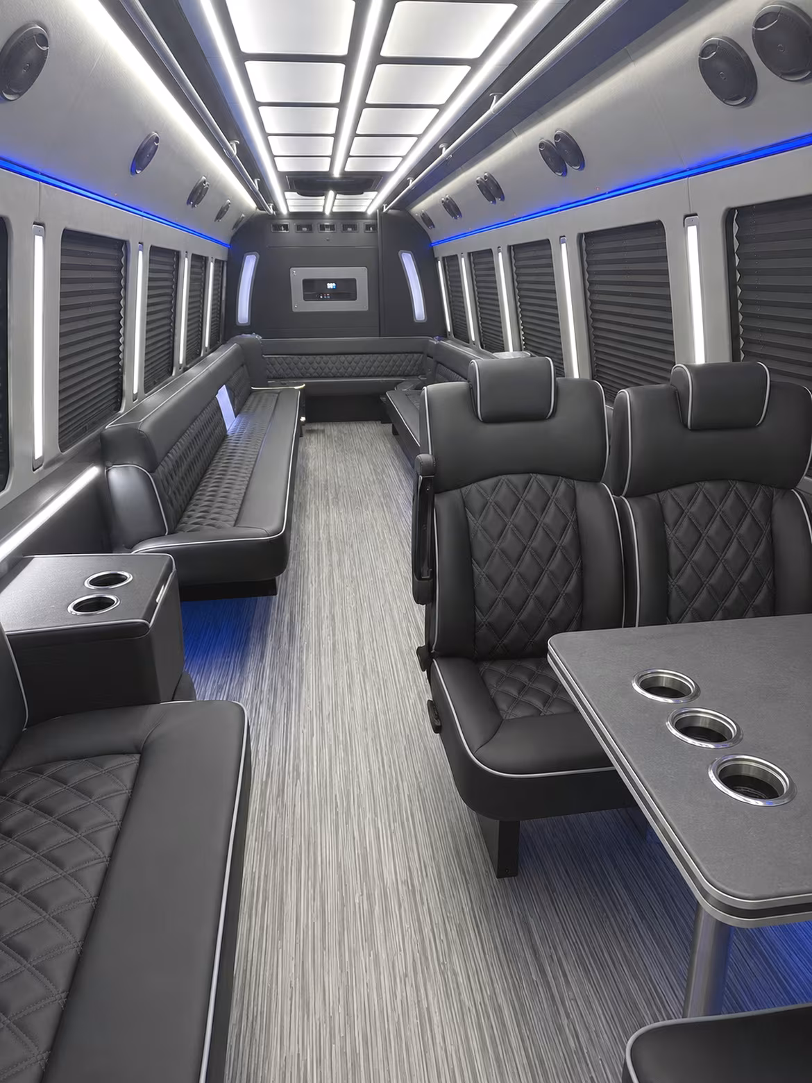 harrisburg 25 passenger party bus inside