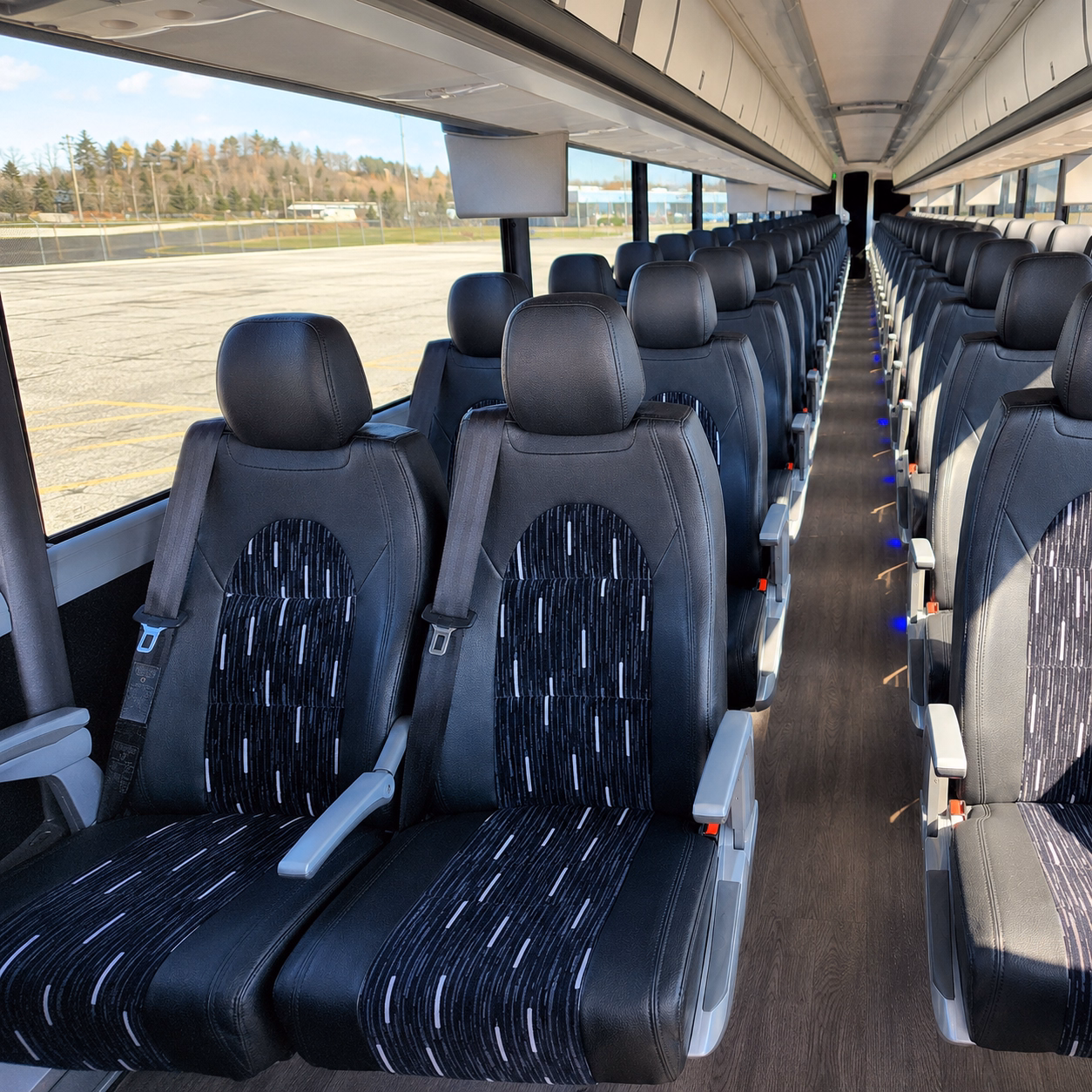 harrisburg charter bus interior