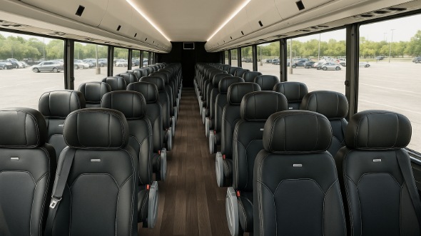 Interior of Charter Bus Company Scranton's 15 Passenger Minibus in Scranton