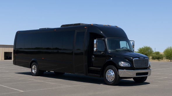 Exterior of Charter Bus Company York's 20 Passenger Mini bus in York