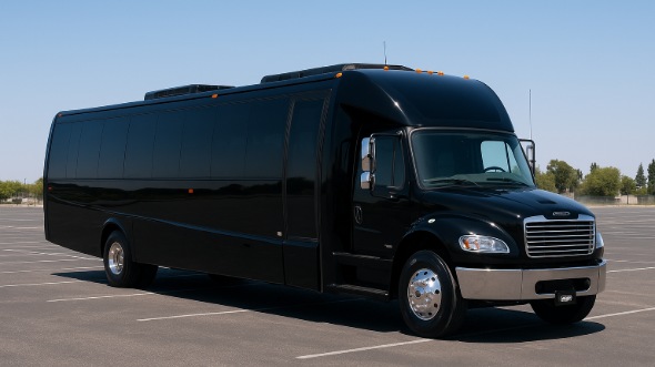 Exterior of Charter Bus Company Lancaster's 25 Passenger Mini bus in Lancaster