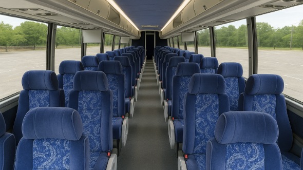 harrisburg 50 passenger charter bus inside