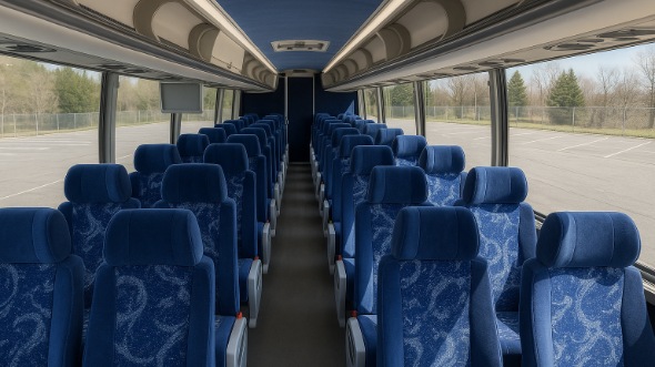 harrisburg 55 passenger charter bus inside