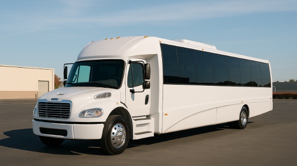 Exterior of Charter Bus Company Reading's Party Bus in Reading
